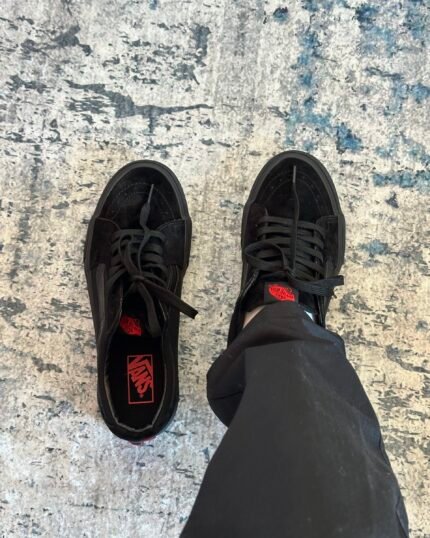 Tenis Clasicos De Gamuza Negros Sk8-Low Vans