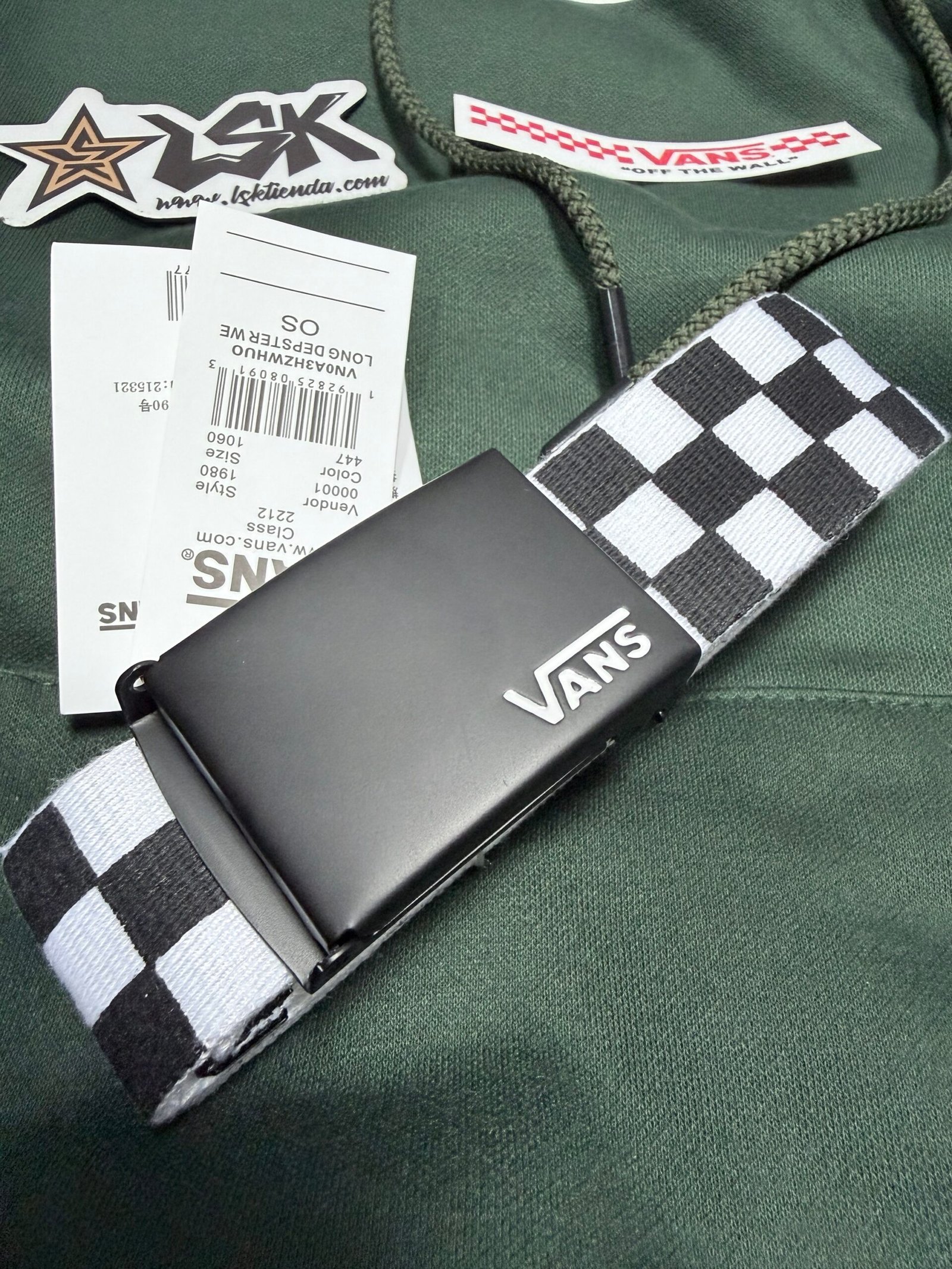 Cinturon Deppster Vans (Cuadros/Ajedrez)