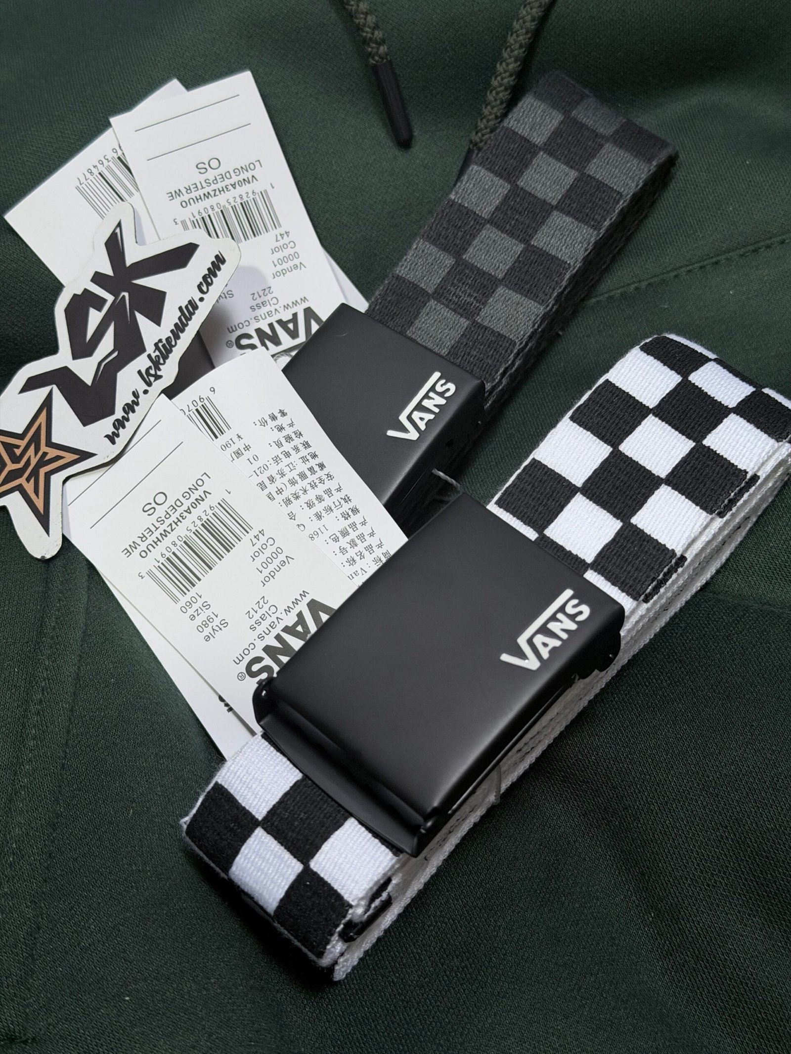 Cinturon Deppster Vans (Cuadros/Ajedrez)