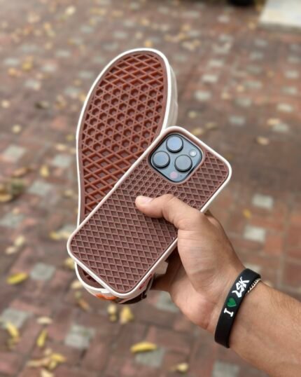 Funda iPhone Vans Case Waffle Blanco Café