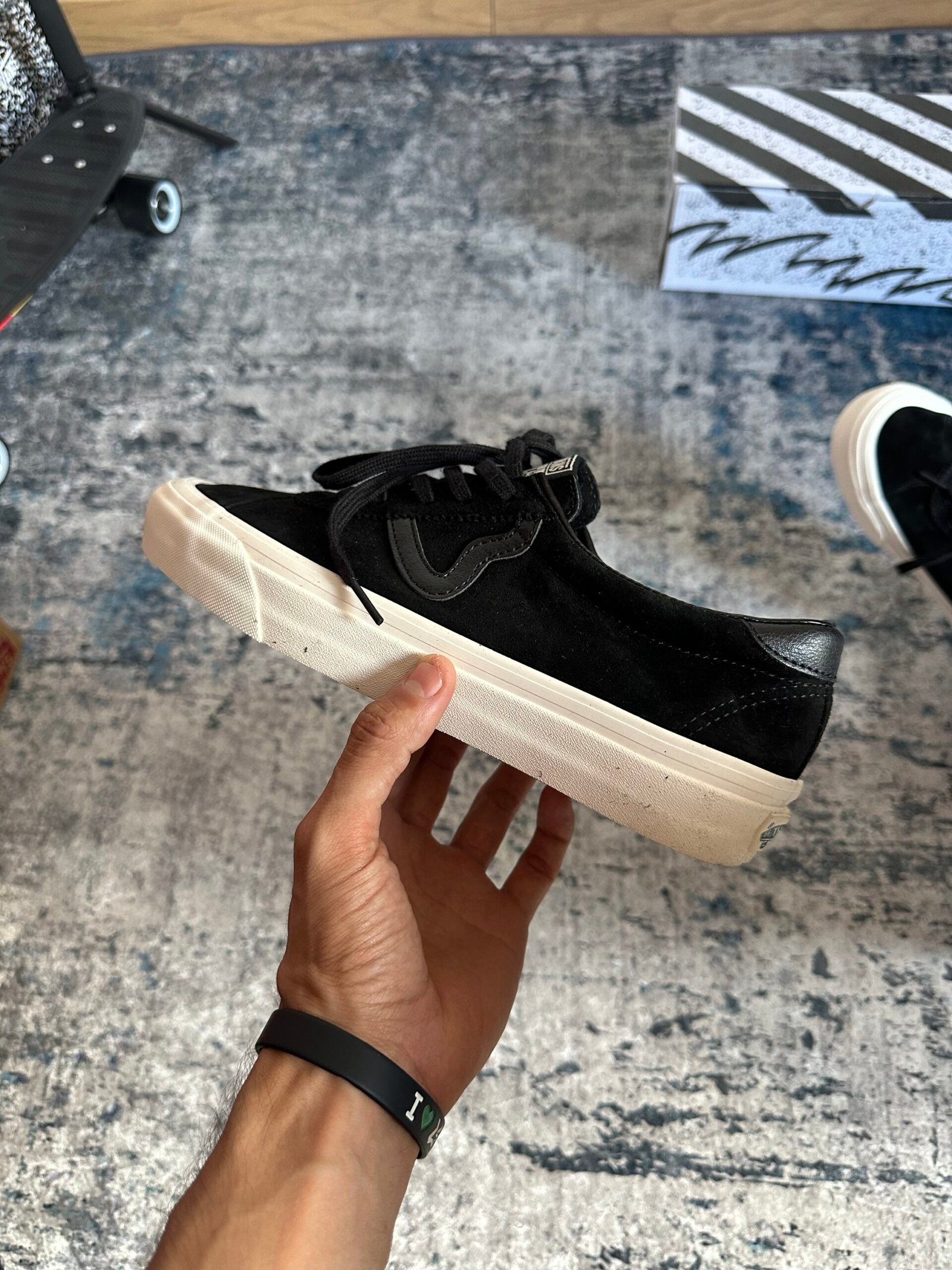 Tenis Vans Suede Sport Style 73 Gamuza Negros / Blancos