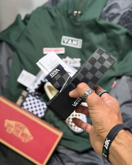 Cinturon Deppster Vans (Cuadros/Ajedrez) - Gris