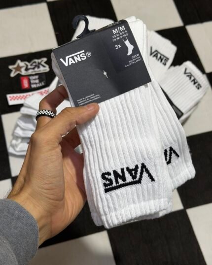 Medias Vans X3 Blancas Largas