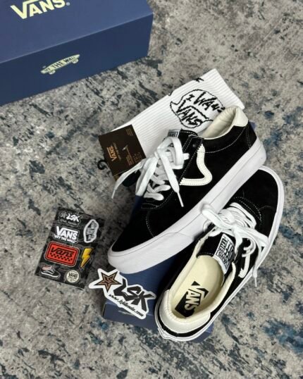 Tenis Unisex Vans Suede Negros Style #73  Edición Premium Sport