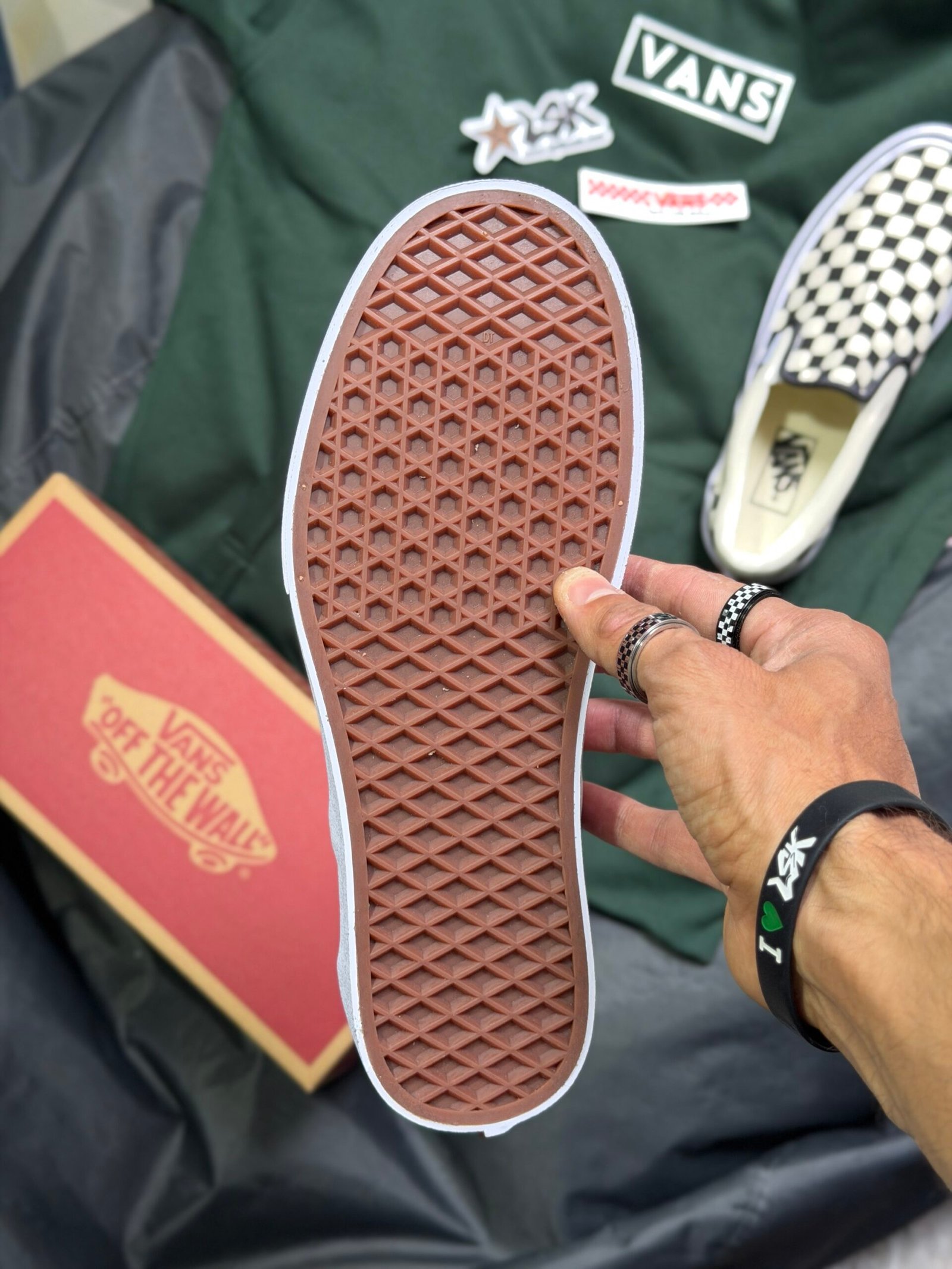 Tenis Vans Slip on Clasicos Unisex Ajedrez (Checkers)