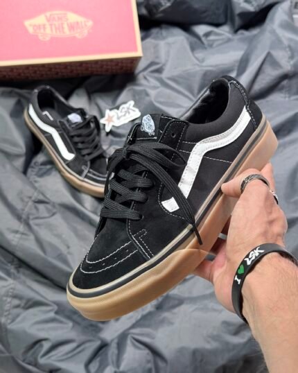 Tenis Vans Sk8 low Negro Cafe Gum Hombre