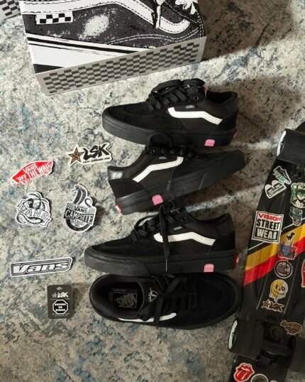 Tenis Skateboarding Rowan Vans Unisex Negro/Blanco