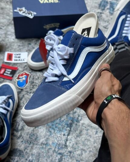 Tenis Old Skool Azul Vans Premium Unisex