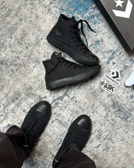 Tenis Bota Converse Chuck Taylor Negros Unisex