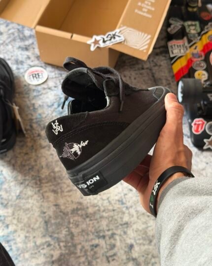 Tenis Skateboarding Visión Street Wear Flat Top Negros All Black
