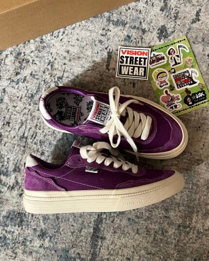 Tenis Mujer Skateboarding Visión Street Wear Flat Top Morados