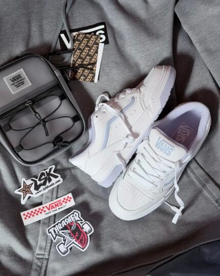 Tenis Chunky Vans Hylane Blancos Purple Unisex