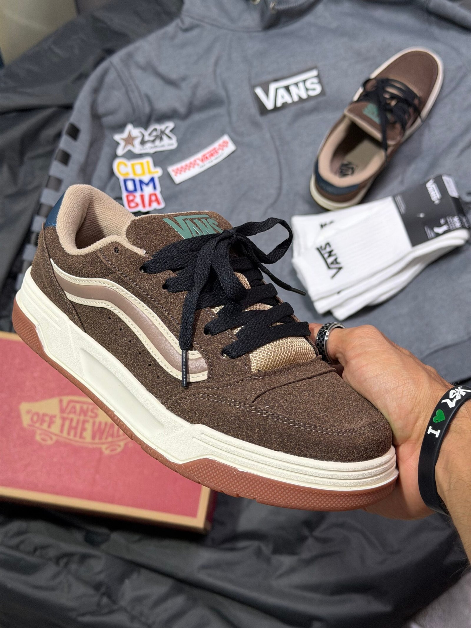 Tenis Chunky Vans Hylane Marrón / Verde Unisex
