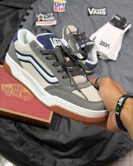 Tenis Chunky Vans Hylane Gris Unisex (Azul)