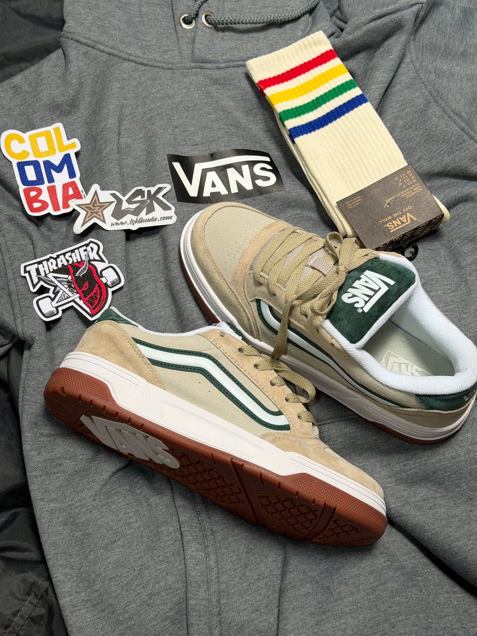 Tenis Chunky Vans Hylane Verde (Oliva) Unisex