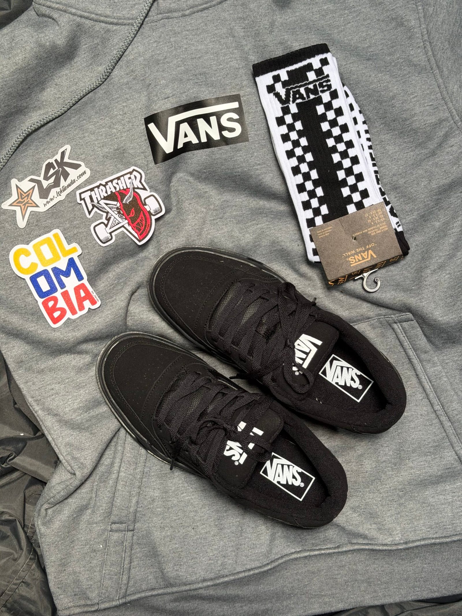 Tenis Chunky Vans Hylane Negros Unisex (All Black )