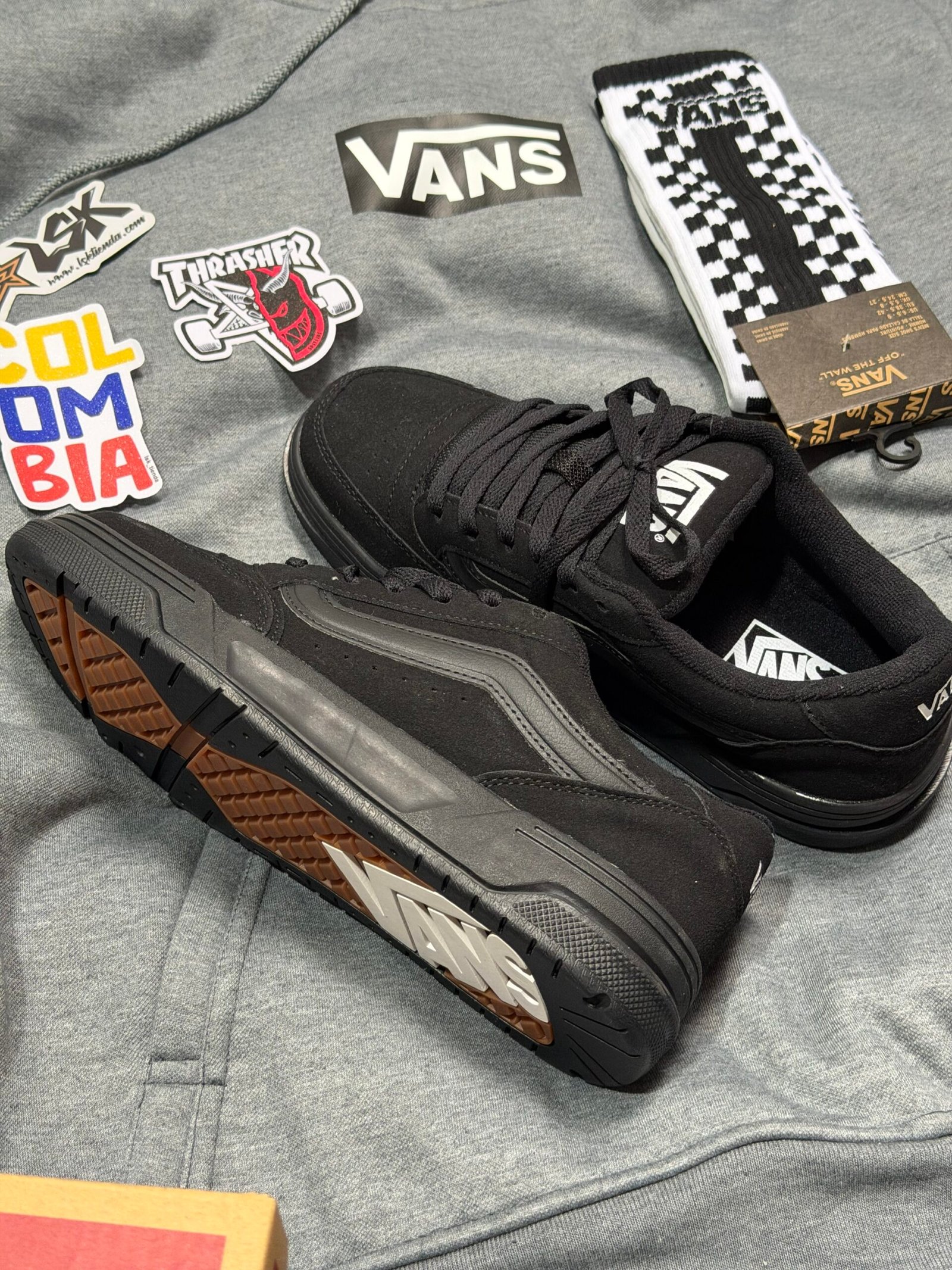 Tenis Chunky Vans Hylane Negros Unisex (All Black )