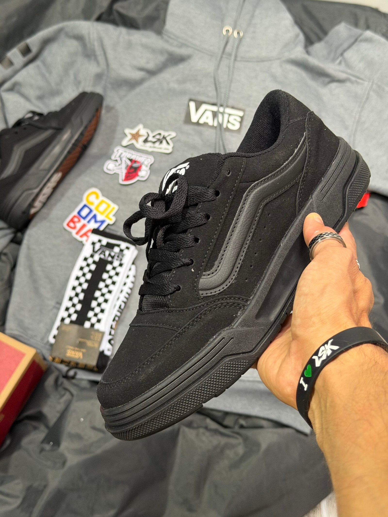 Tenis Chunky Vans Hylane Negros Unisex (All Black )