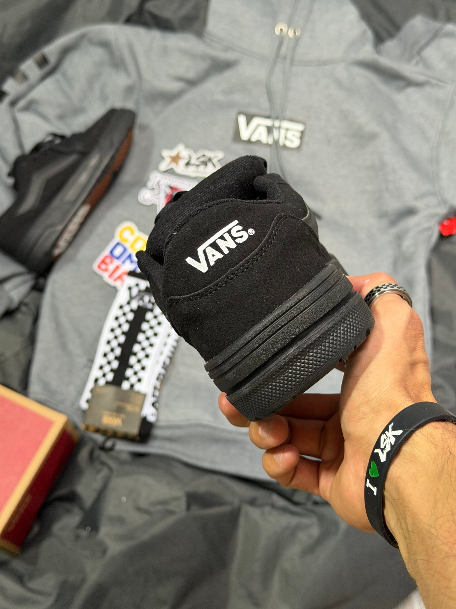 Tenis Chunky Vans Hylane Negros Unisex (All Black )