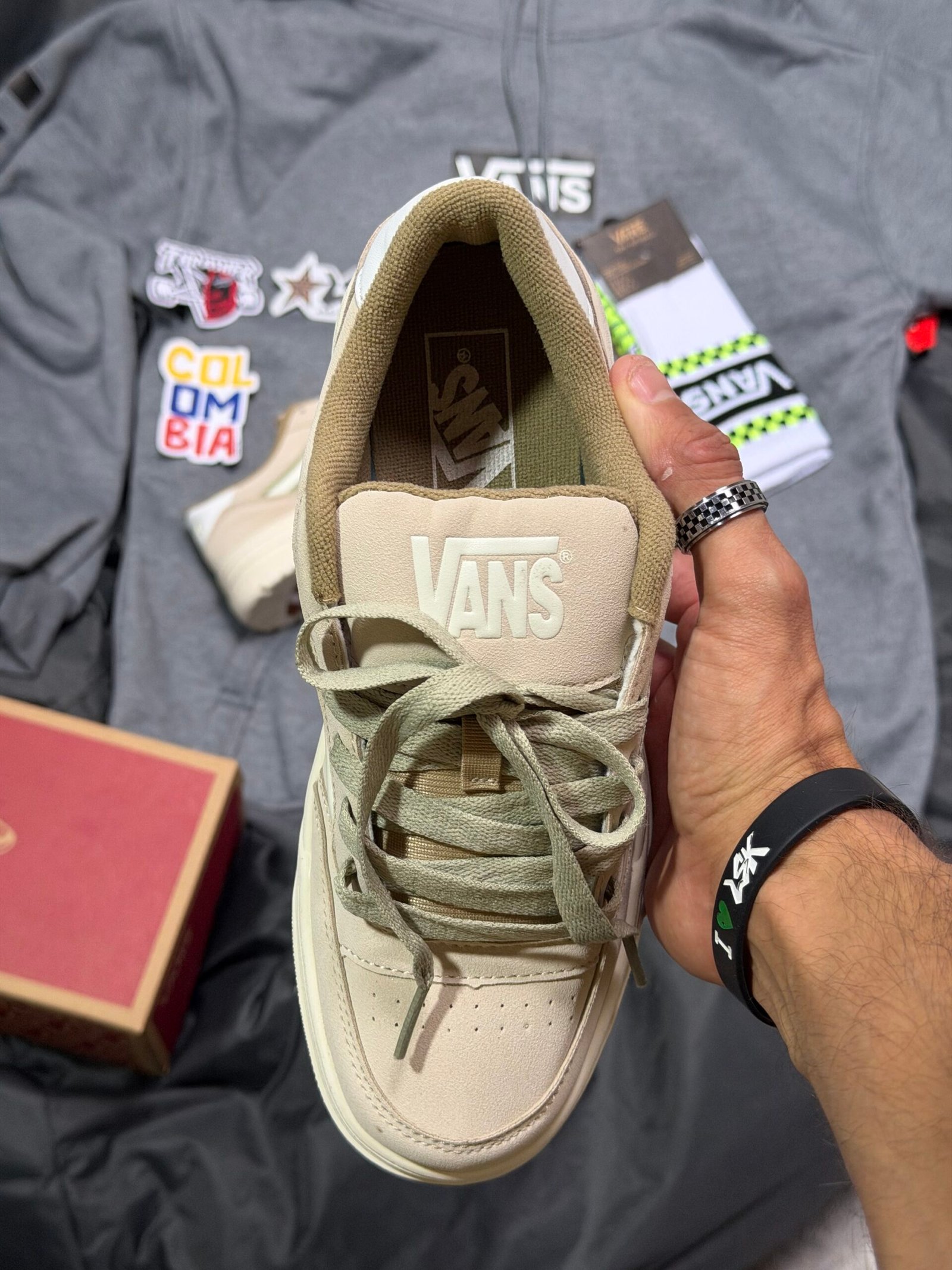 Tenis Chunky Vans Hylane Habano Verde Unisex