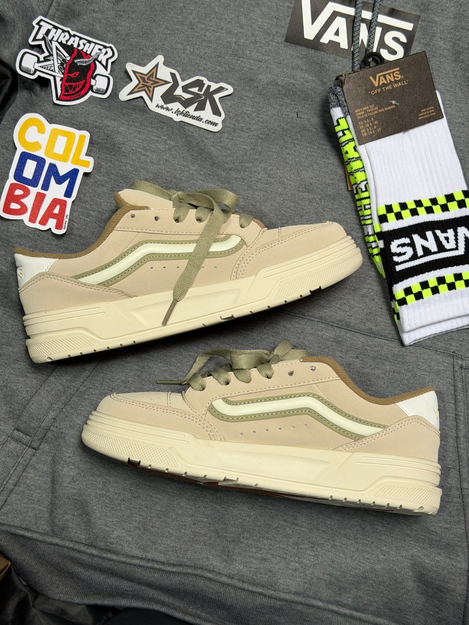 Tenis Chunky Vans Hylane Habano Verde Unisex