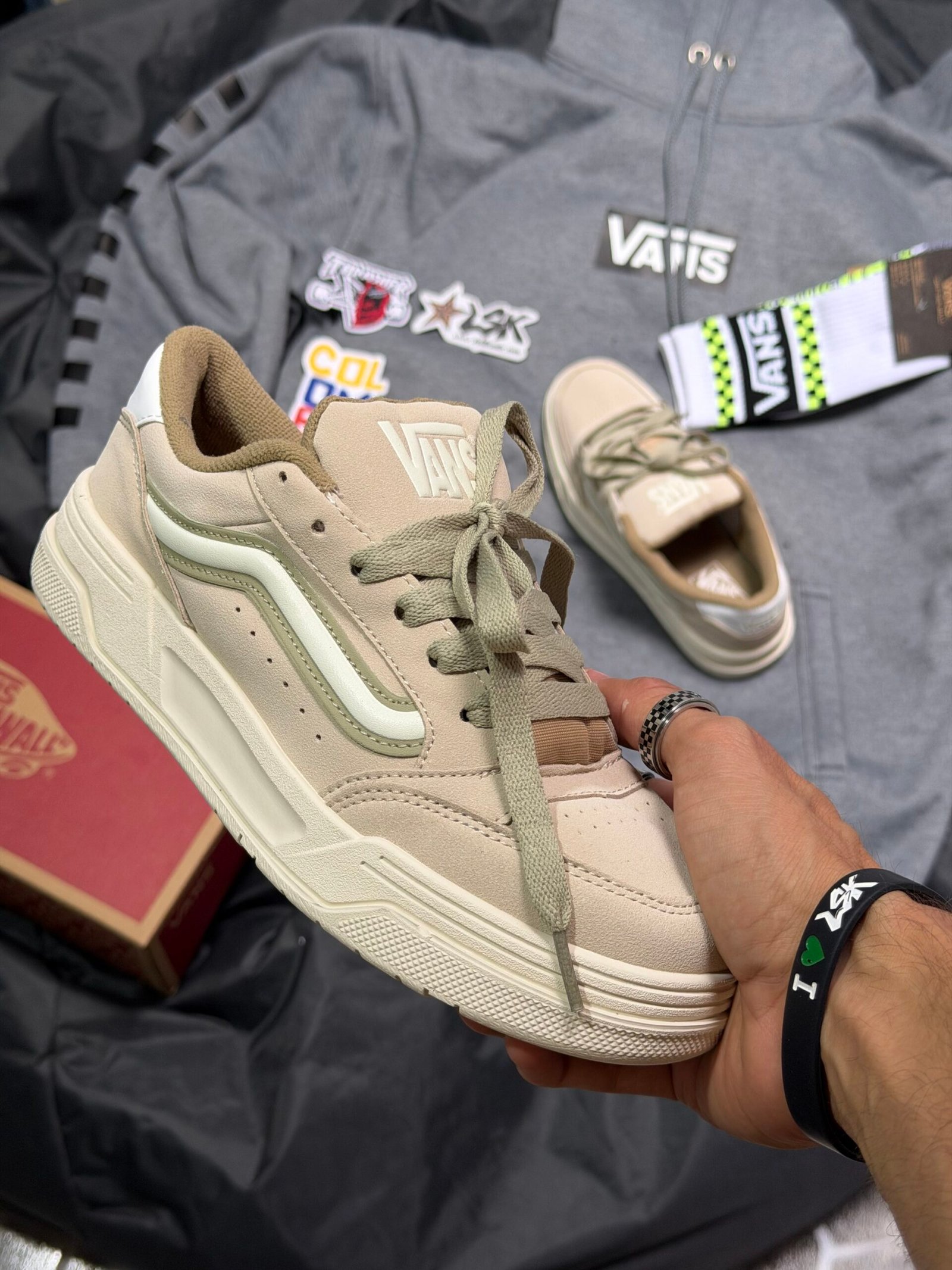 Tenis Chunky Vans Hylane Habano Verde Unisex