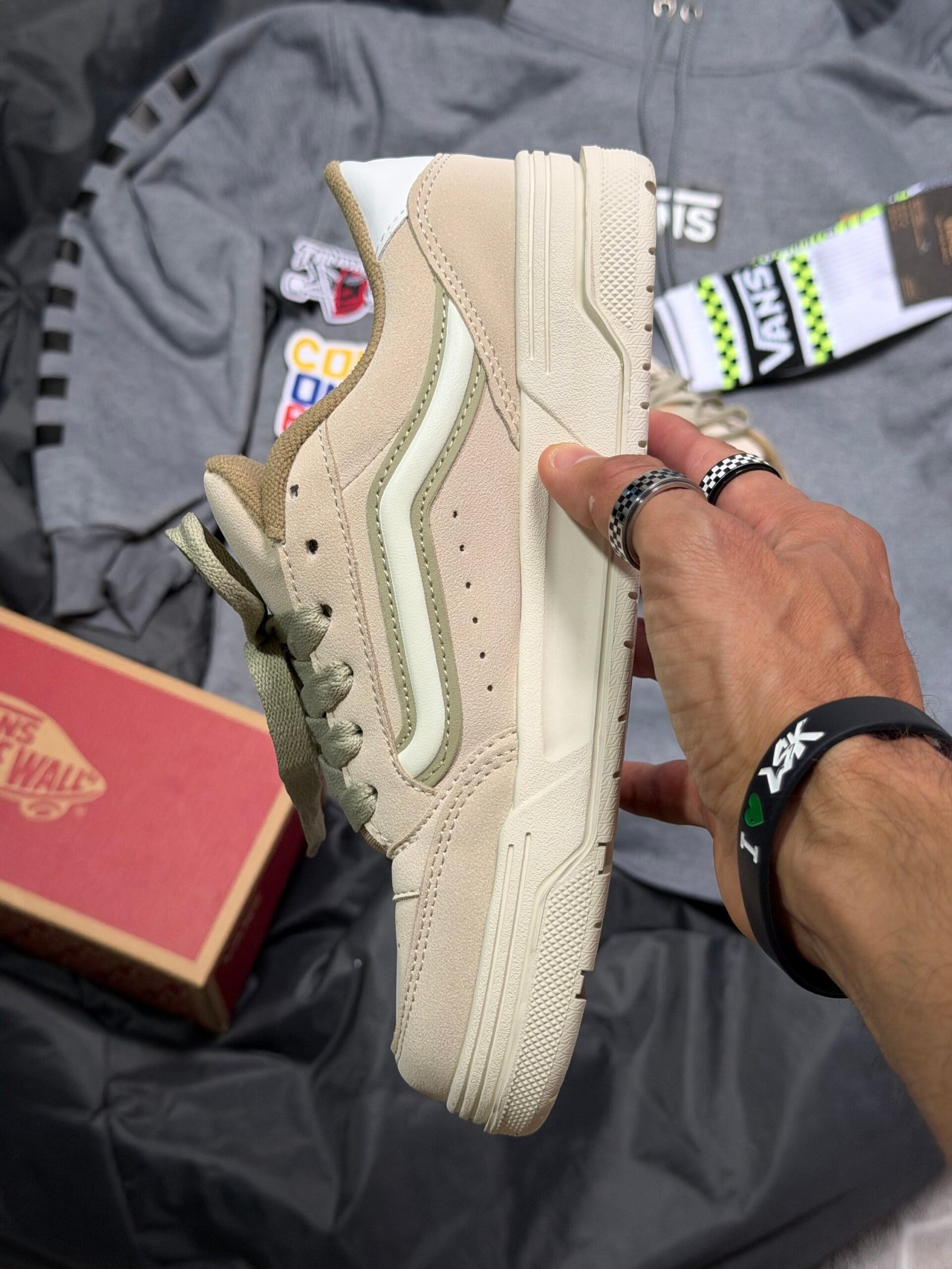 Tenis Chunky Vans Hylane Habano Verde Unisex
