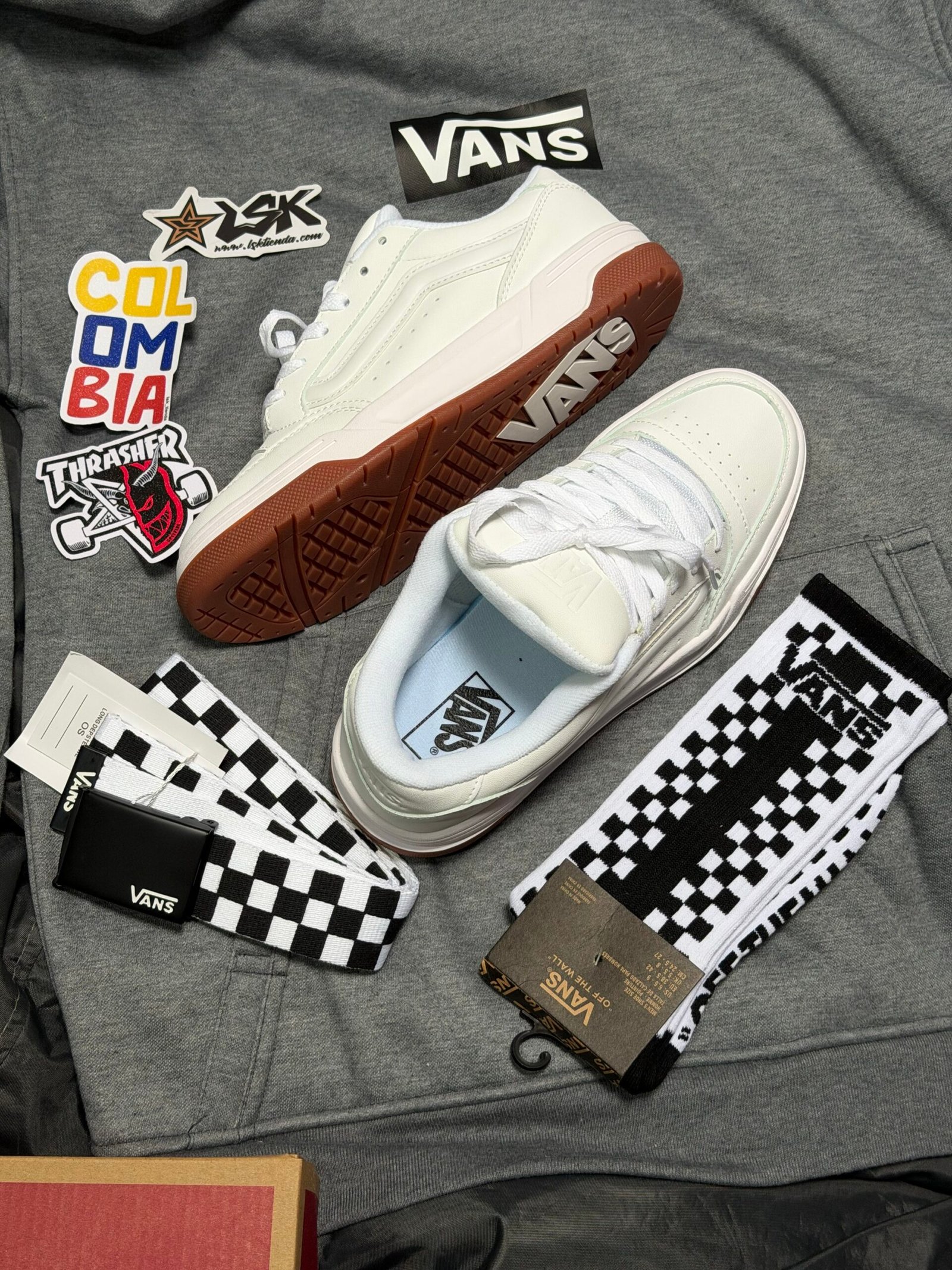 Tenis Chunky Vans Hylane Blancos Unisex (Triple White)