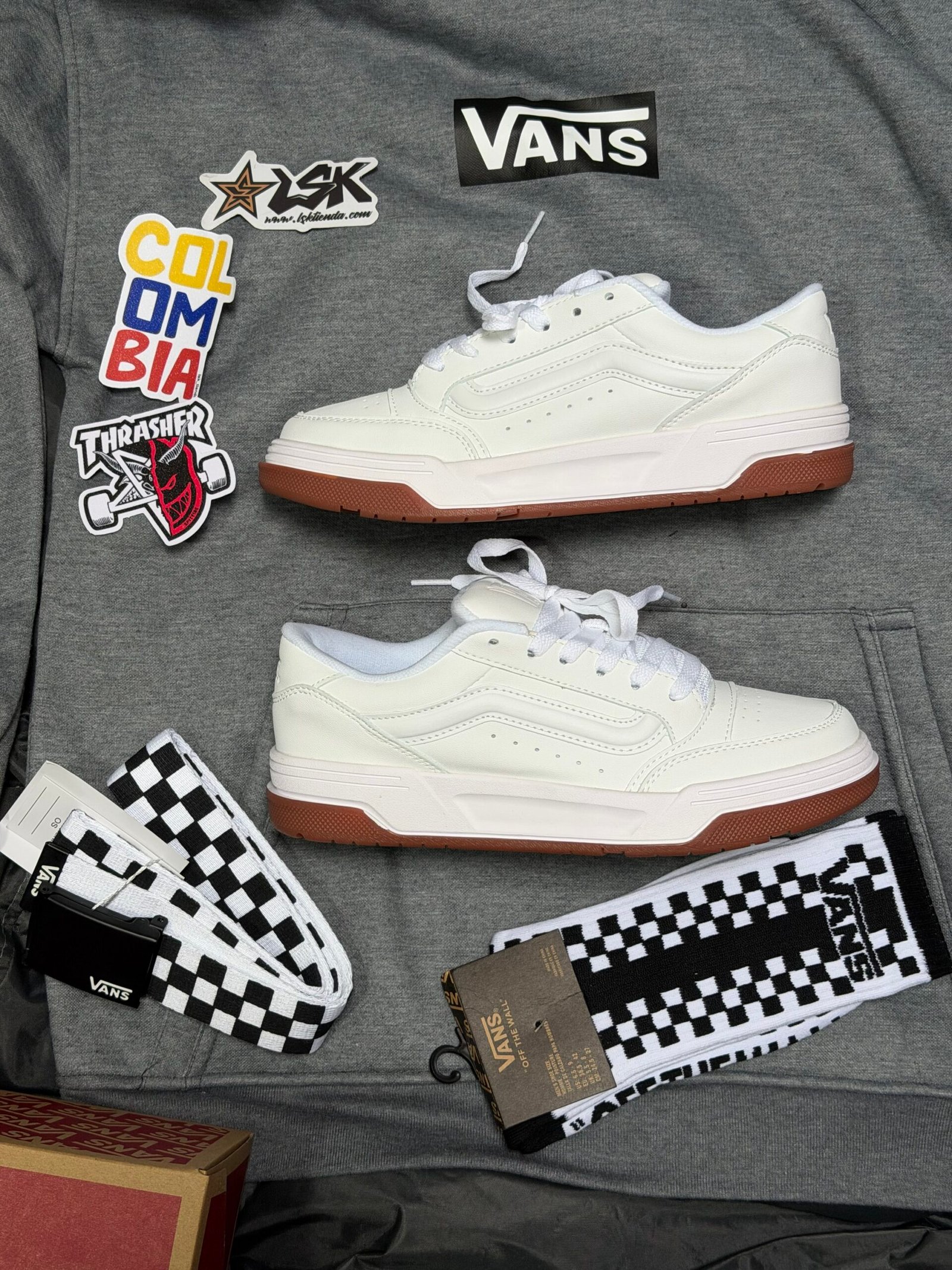 Tenis Chunky Vans Hylane Blancos Unisex (Triple White)