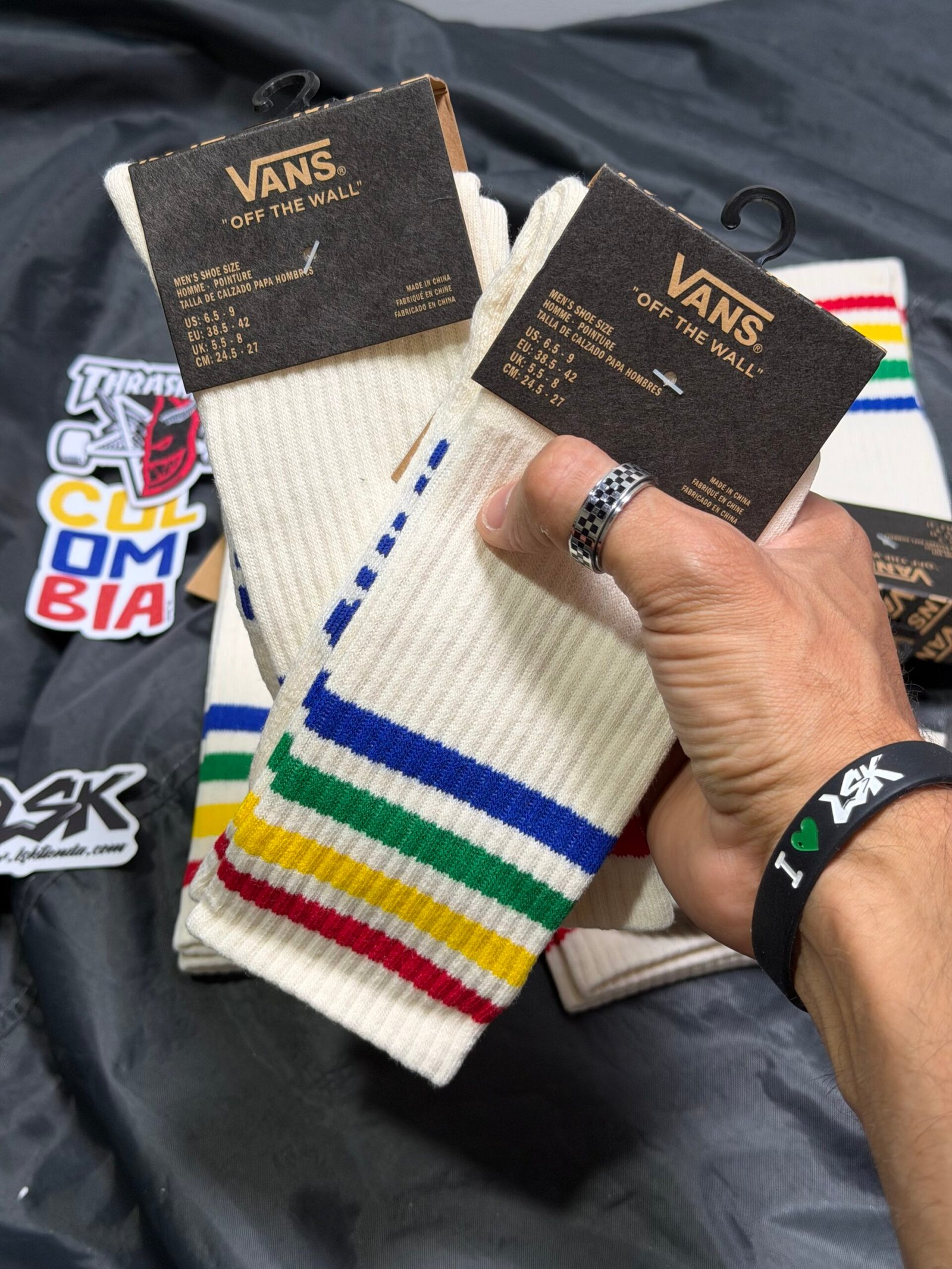 Medias Vans Crema Retro