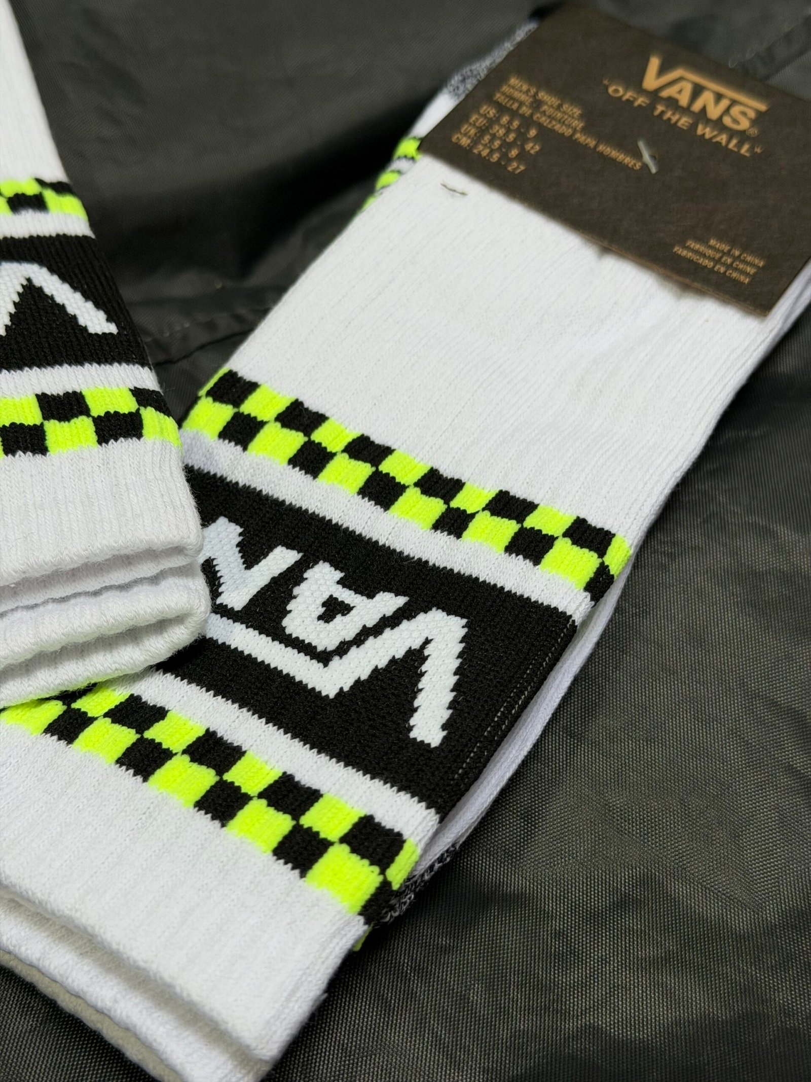 Medias Vans Neon Ajedrez (Rangers)