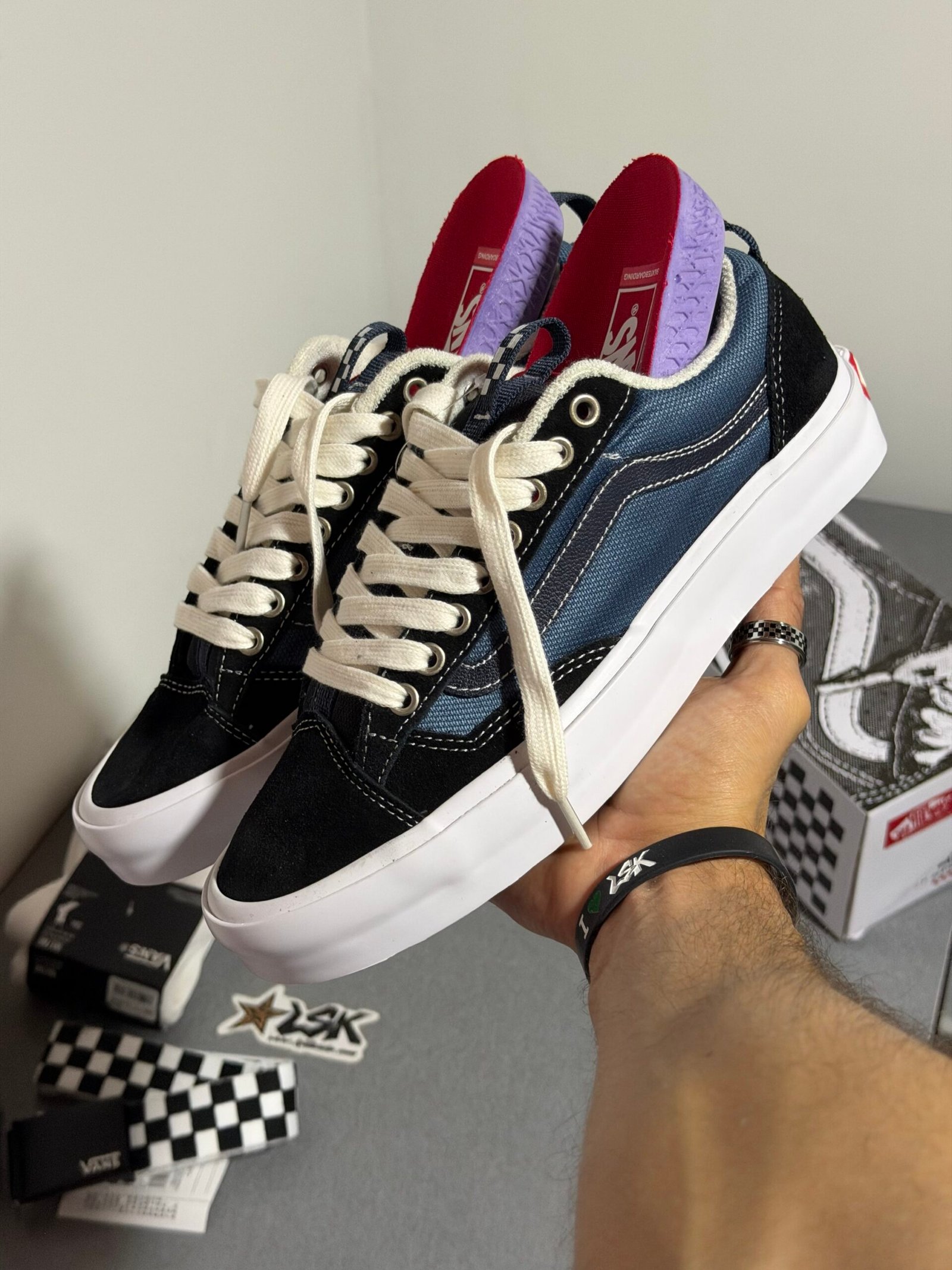 Tenis Vans Skate Old Skool 36 + Azul Unisex