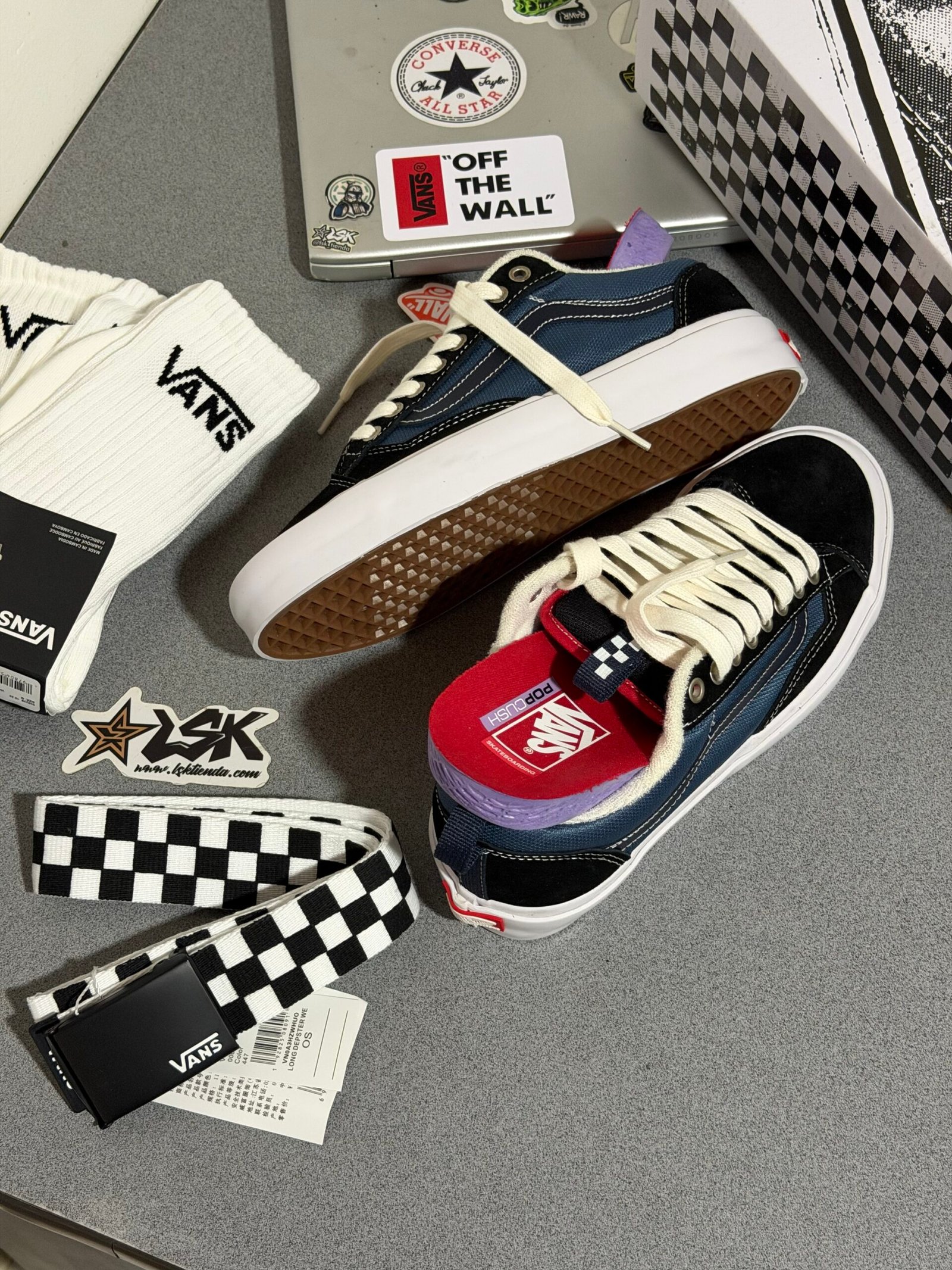 Tenis Vans Skate Old Skool 36 + Azul Unisex