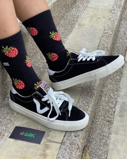 Tenis Vans Suede Negros Style #73 Clásicos Unisex