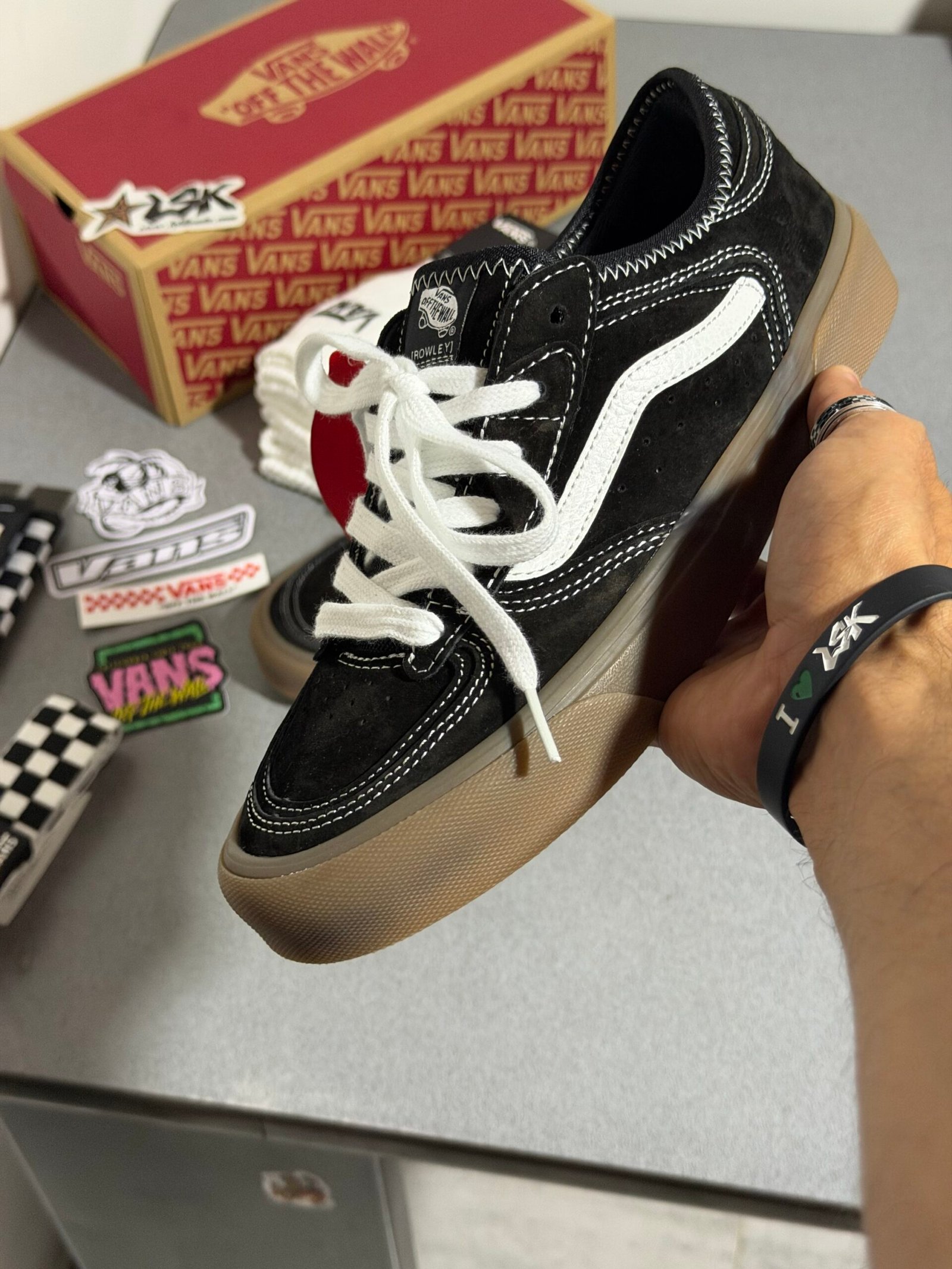 Tenis Vans Chunky Rowley Negros (Gum)