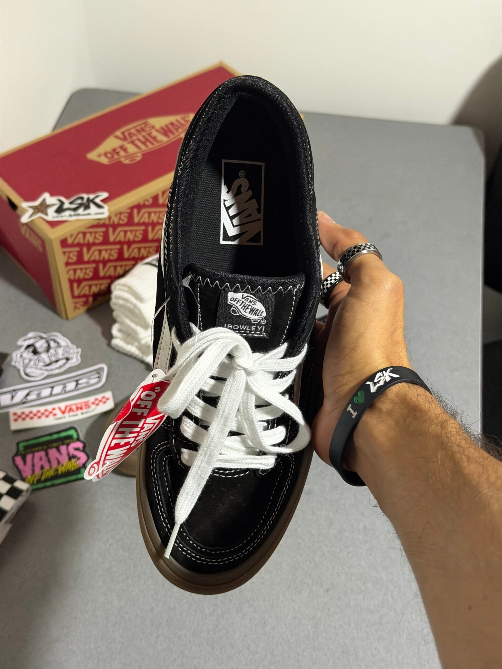 Tenis Vans Chunky Rowley Negros (Gum)