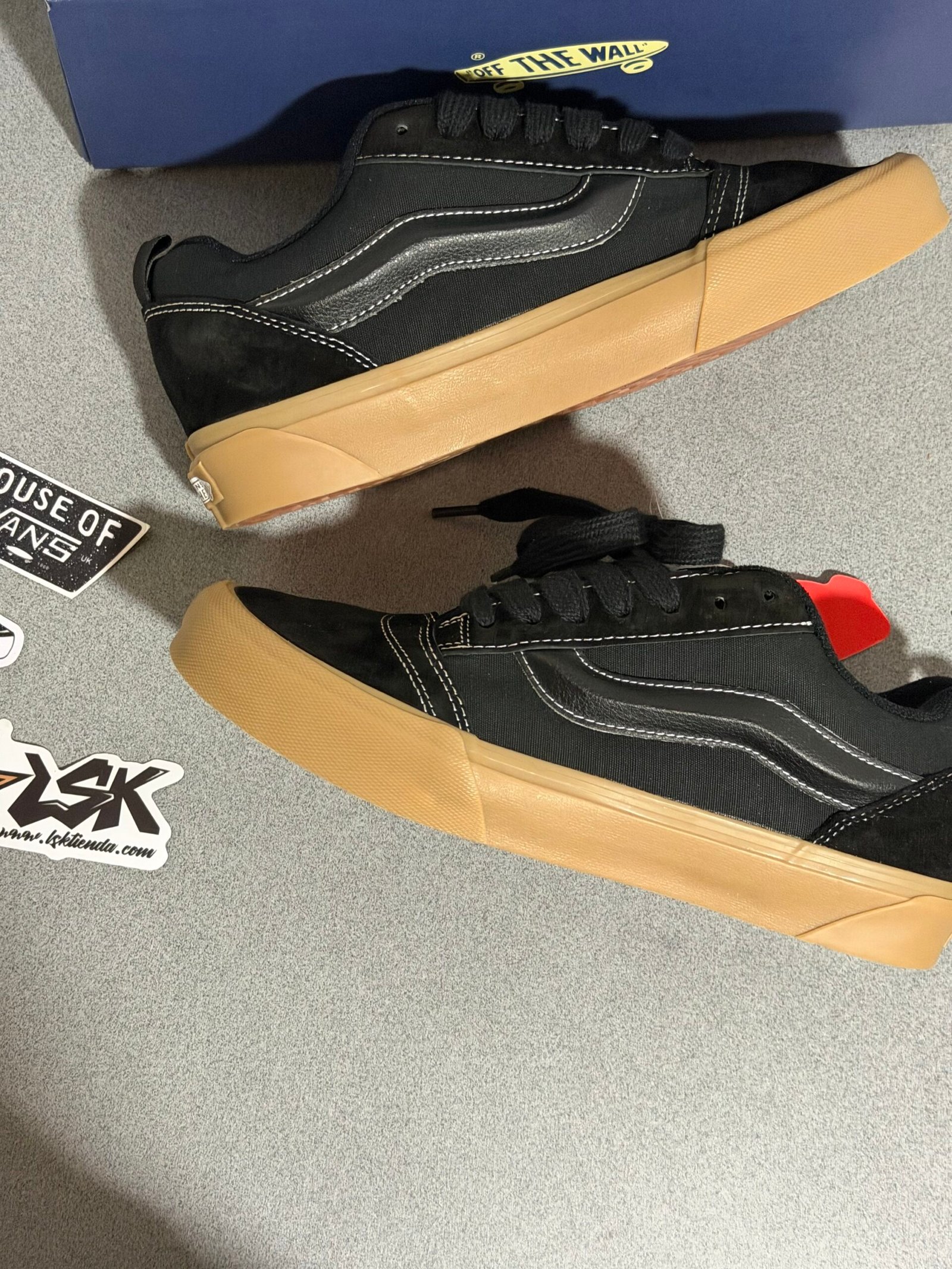 Tenis Vans Chunky Knu Skool Negros Gum