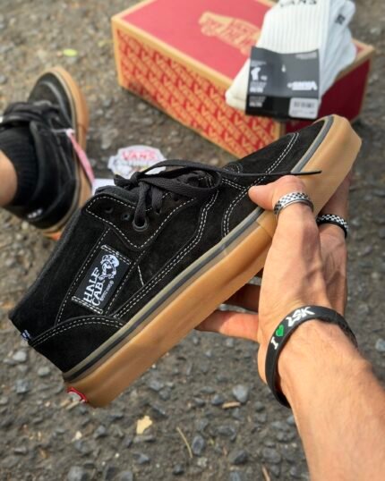 Tenis Skateboarding Vans Half cab Negro Gum Hombre
